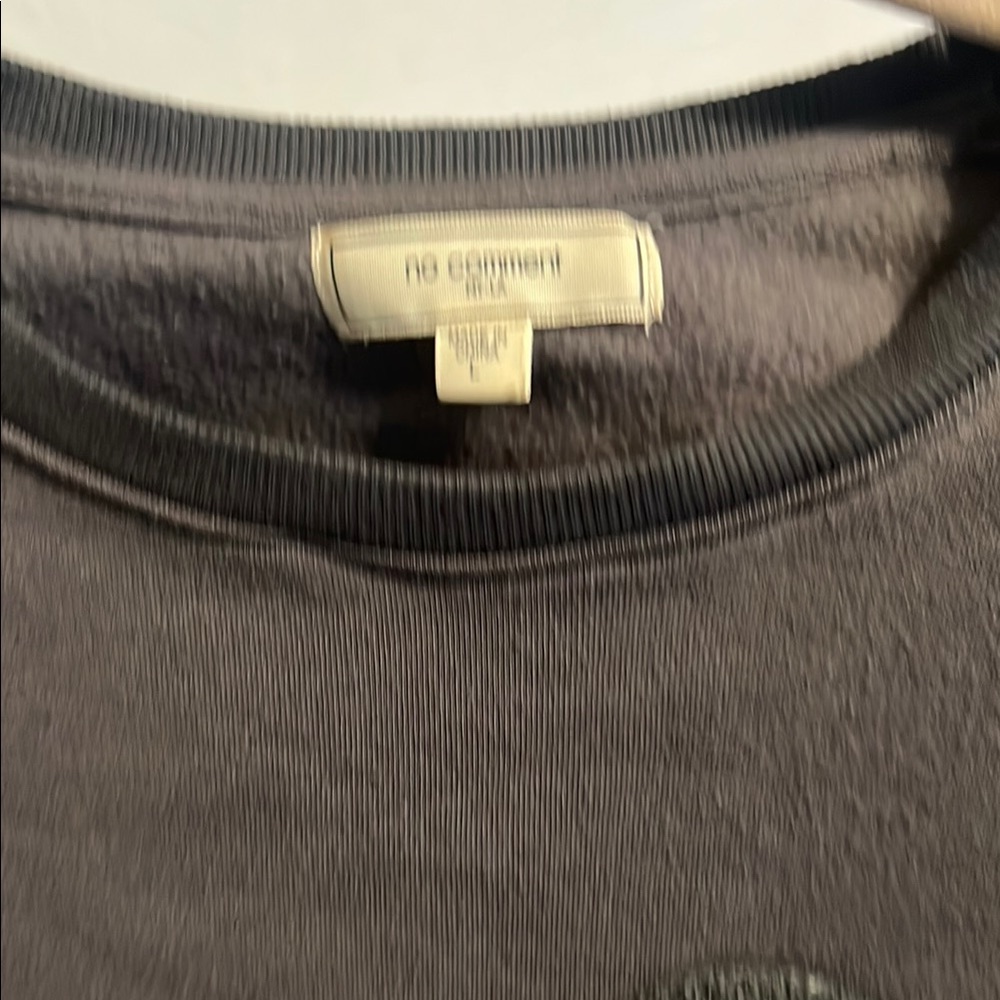 🖤 No Comment NY-LA Black Smiley Face Sweatshirt – Size L - Picture 2 of 6